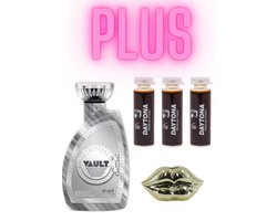 Devoted Creations Vault 400 ml plus 3x Daytona Premium Power 6 ml plus Lip Ornament Goud
