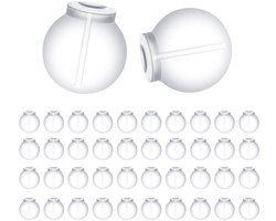 100 stuks rubberen oorbelachterkanten, rubber, comfortabel, ondoordringbaar, zacht, veilige achterkanten, doorzichtig, antislip, oorbelstoppers, veilige pasvorm voor oorbellen, hoepels en piercings