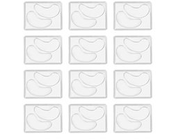 12 stuks oogmaskervorm, doe-het-zelf transparante oogmaskervormen, herbruikbare oogmaskerpleisterplaat