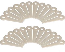 24PCs Grasmaaierbladen Snijbladen Tuin Grasmaaier Accessoires - PA66 Plastic - Vervanging voor PolyCut 6-3 20-3 10-3 41-3 .