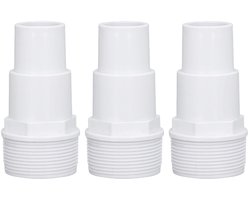 3 stuks G1-1/2 externe draadcombi-slangadapter, vervangende filterpompslangadapter, slangadapter zwembadbenodigdheden voor vervanging boven het hoofd
