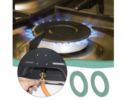 30 stuks groene vezelringen 1/2 inch (18 x 12 x 1,5 mm) afdichtringen hoge temperatuur vezelring voor gaskookplaat boiler omvormerklep