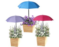 3e Verstelbare Plantenparasol, Grote waterdichte Tuinparasols Duurzaam Buitenzonwering voor Potplanten Bloemen Groenten