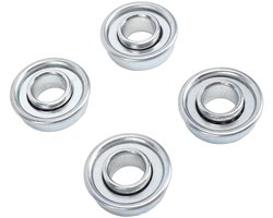 4Pcs Carbon Steel Lagerringen - 12.7x28.6mm - Geschikt voor Grasmaaiers - Vervangingslagers voor Tuinwagens en Handkarren