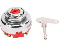 8 Pole Ignition Switch - Starter Switch Vervanging voor Tractor - Grasmaaier voor 6V 12V 24V Systeem met Reserve Sleutel