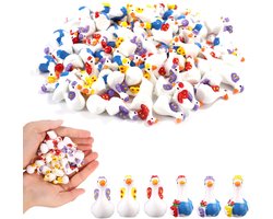 90 stuks kleine harsgans in tuinier- en vlinderstijl mini ganzenbeeldjes kleine dieren van hars voor doe-het-zelf-knutselwerkjes feeëntuinen poppenhuis microlandschapsdecoratie