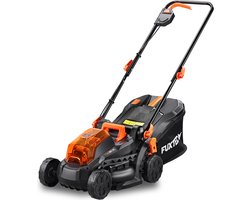 Accu grasmaaier 40V (2X20V) - FUXTEC FX-E1RM20 - breedte 33cm 2 accu's Li-Ion 2Ah, dubbele lader 2,4A, vultrechter 35L