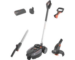 Accu-grasmaaier, Grastrimmer en Heggenschaar voor Kleine Tuinen - 3-in-1 Ontspannen Tuinieren