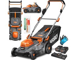 Accu Grasmaaier met Mulchfunctie en Dubbele Lader - Verstelbare Maaihoogte en Krachtige Accu's