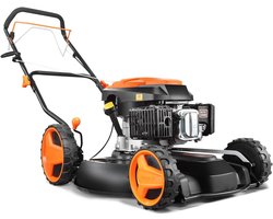Benzine grasmaaier 51 cm zelfaandrijving 196 cc motor professioneel