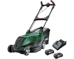 Bosch AdvancedRotak 36V-40-650 - Accu Grasmaaier - Inclusief 2x 36V Li-Ion accu (4.0Ah) - AL 36V-20 Lader - Opvouwbare opvangbak