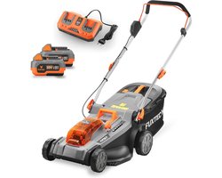 Draadloze Accu Grasmaaier 40V met Batterij en Oplader - Maaibreedte 37 cm en Verstelbare Maaihoogte