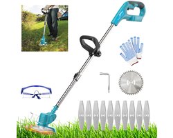 Draadloze grasmaaier, borstelloze elektrische maaier, grasmaaier met hoogteverstelling, zonder accu