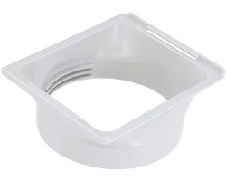 Draagbare airconditioner uitlaatslangkoppeling - vierkante naar ronde adapter, eenvoudige installatie, laag geluidsniveau, ABS-materiaal