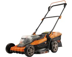 Dual Power Accu-grasmaaier POWDPG75610 - 40 V, 420 mm Ø grasmaaier, zonder accu en lader, met grasopvangbak en achteruitworp