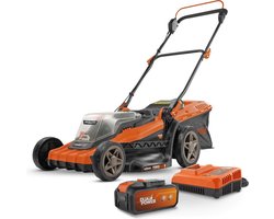 Dual Power Accu-grasmaaier POWDPGLWS2 - 40 V, 420 mm grasmaaier, met accu en lader, met grasopvangbak en achteruitworp