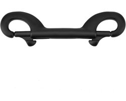 Dubbele eindbout met kliksysteem, roestvrijstalen duikerclip met draaibaar oog voor duikers