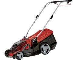 Einhell Accu Grasmaaier GE-CM 36/36 Li Kit - Power X-Change - 36 V/Li-ion - Maaibreedte: 36 cm - Aanbevolen gazonoppervlakte: tot 400 m² - 40 L opvangzak - Maaihoogte: 25-75 mm - Incl. 2x 4.0 Ah Accu en 2x laders