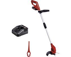 Einhell Accu Grastrimmer GC-CT 18/24 Li Kit - Power X-Change - 18 V/Li-ion - Maaidiameter: 24 cm - Bloembeschermer - Traploos uitschuifbare geleidesteel - Incl. 20 kunststof messen - Incl. 2.0 Ah accu + lader