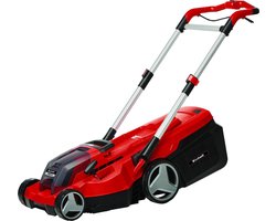 Einhell Professional Accu Grasmaaier RASARRO 36/38 Li Kit - Power X-Change - 36 V/Li-ion - Maaibreedte 38 cm - Aanbevolen gazonoppervlakte: tot 450 m² - 45 L opvangbak - Maaihoogte: 25-75 mm - Mulching functie - Incl. 2x 4.0Ah + 1x DUO-lader