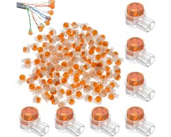 Enkele Draad Connectors Kabelsplitsverbindingen UY Waterdichte Connector Robot Toner Connector Draad Connector grasmaaier Kabelconnector Robotmaaier Draadconnector grasmaaier 100 stuks