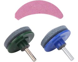 Grasmaaier Messenslijper - Universele Multi-Scherpe Roterende Slijpsteen - Tuin Accessoire Voor Boormachine Hand en Balancer