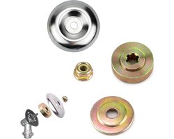 Grasmaaier metaal vervanging van messen kit - adapter grasmaaier - wisselblad bevestigingsmoer - bevestigingsset voor bosmaaier - accessoires voor grastrimmer - content .