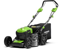 Greenworks Accugrasmaaier 40 volt incl accu's en lader GD40LM46SPK4X
