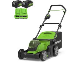 Greenworks G24X2LM41K4X - 48 VOLT (2X24 VOLT) ACCU MAAIER MET 2 ACCU'S EN OPLADER