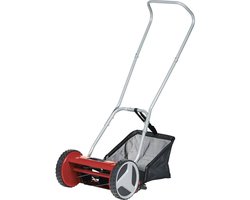 Handgrasmaaier voor gazons tot 150 m² met instelbare maaihoogte en opvangbak