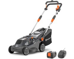 Husqvarna Accu grasmaaier Aspire LC34-P4A, voor 500 m² gazon I elektrische grasmaaier, 30 l opvangbak, 34 cm maaibreedte, compact en opvouwbaar (incl. accu & oplader)