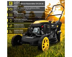 Indsutrialhome Craftfull Rasenmäher CR-224-30 | 5,1 KW / 7 PK | 223 cc OHV Motor | Benzine Grasmaaier - Zelfrijdend - 53 cm Maaibreedte - 7 Maaihoogtes
