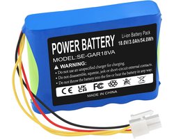 Li-ion 3000mAh 18V Grasmaaier Batterij - Husqvarna 589586201 - R100Li - Automower 430X - Gardena Sileno R160Li2018 - R130LIC - Accu