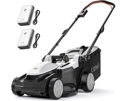 Litheli U20 2*20V snoerloze borstelloze grasmaaier 37cm met 2*4.0Ah accu's