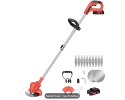 Machine ALLEEN 21V Grasmaaier Draadloze Grastrimmer Telescopisch Lichtgewicht Onkruidtrimmer 1500mAh Accu Elektrische Tuintrimmer