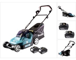 Makita DLM 382 G2 accu grasmaaier 36 V ( 2x 18 V ) 38 cm 40 l + 2x accu 6,0 Ah - zonder oplader