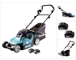 Makita DLM 382 M2 accu grasmaaier 36 V ( 2x 18 V ) 38 cm 40 l + 2x accu 4,0 Ah - zonder oplader