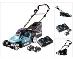 Makita DLM382PT2 Accu Grasmaaier 38cm - incl. accu en lader - 2x18V 5.0Ah