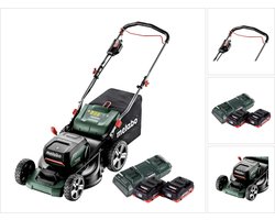 Metabo RM 36-18 LTX BL 46 accu grasmaaier 36 V ( 2x 18 V ) 46 cm borstelloos + 2x accu 4.0 Ah + dubbele lader