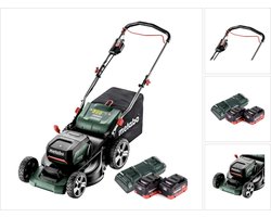 Metabo RM 36-18 LTX BL 46 accu grasmaaier 36 V ( 2x 18 V ) 46 cm borstelloos + 2x accu 5,5 Ah + dubbele lader