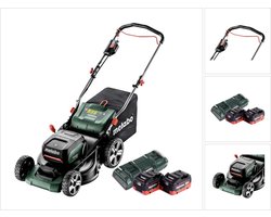 Metabo RM 36-18 LTX BL 46 accu grasmaaier 36 V ( 2x 18 V ) 46 cm borstelloos + 2x accu 8.0 Ah + dubbele lader