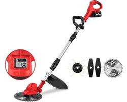 ONEVAN Kantenmaaier - Grastrimmer - Bosmaaier - Incl. 2 accu's en lader