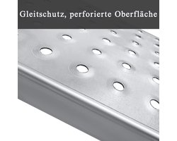 Oprijplaten voor Voertuigen - 400 kg Belastbaar Staal met Antislip, Hellingen voor Aanhanger, Motorfiets en Grasmaaier - Set van 2