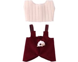 Poppenkledingset, grappige stijlvolle schapen overall-outfitset, leuke praktische accessoires voor poppendisplay