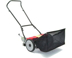 Professionele Handgrasmaaier 46 cm - Stille en Milieuvriendelijke Kooimaaier met 9-positie Maaihoogte-instelling en 50 Liter Opvangbak