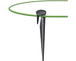 Industrialhome Robotic Grasmaaier + Accessoire Bundle – Robuuste automatische maaier voor gazons tot ca. 250 m² + 100 x kunststof Pen/Grip bevestigingspennen voor begrenzingskabel (compatibel met grenskabelsystemen zoals Gardena / Husqvarna / Worx /