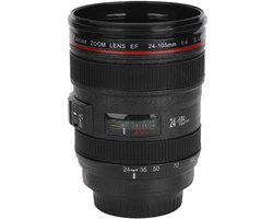 Simulatiecamera Lensbeker Draagbare Reiskoffiemok Water Thee Deksel voor Buitenactiviteiten