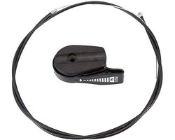 Universele 150 cm grasmaaier, gastrekschakelaar, grasmaaier, besturingsschakelaar, hendel, hendelkit voor tuingrasmaaier, besturing, tuinmachine, armatuur (zwart)