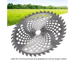 Vervangmes voor grasmaaier, roestvrij staal, 1,4 mm dik, 255 x 25,4 mm bosmaaiermes