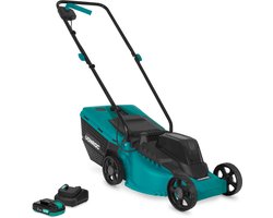 VONROC Accu Grasmaaier 20V – 32 cm maaibreedte - Borstelloze motor - Drie instelbare maai-hoogtes: 30/50/70 mm - Incl. 30L Opvangbak - Incl. 2.0Ah Accu en snellader